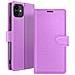 Custodia A Portafoglio Per Iphone 11 Con Supporto E Linguetta Magnetica, Viola - Foto miniatura 1
