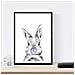 Set Di 6 Stampe Animali Bambini Con Gomma Da Masticare Coniglio Mucca Volpe Cavallo Orso Fiamma A3 Senza Cornice - Foto miniatura 4