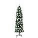 Albero di Natale Artificiale Sottile Verde e Bianco 150 cm - Foto miniatura 4