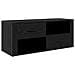 Mobile TV Rovere Nero 100 x 35 x 40 cm Legno multistrato - Foto miniatura 1