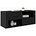 Mobile TV Rovere Nero 100 x 35 x 40 cm Legno multistrato - Foto miniatura 3
