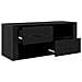 Mobile TV Rovere Nero 100 x 35 x 40 cm Legno multistrato - Foto miniatura 5