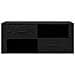 Mobile TV Rovere Nero 100 x 35 x 40 cm Legno multistrato - Foto miniatura 6