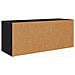 Mobile TV Rovere Nero 100 x 35 x 40 cm Legno multistrato - Foto miniatura 8
