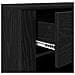 Mobile TV Rovere Nero 100 x 35 x 40 cm Legno multistrato - Foto miniatura 9