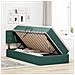 Letto con Contenitore Verde Scuro 100 x 200 cm Velluto - Foto miniatura 4