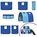 Struttura del letto loft per bambini Bianco e Blu 107 x 200 cm - Foto miniatura 7