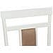 Sedia da pranzo 2 pcs Bianco e marrone Legno di gomma solido - Foto miniatura 9