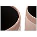 Set 3 Pouf Contenitore Cortina In Velluto A Coste Rosa Con Fascia Glitter Ø40x49, Ø35x42 E Ø31x38 Cm - Foto miniatura 8