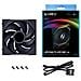 Uni Fan TL LCD Case per computer, Processore Ventilatore 14 cm Nero 1 pz - Foto miniatura 3