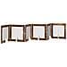 Cancello per cani con supporti 6 pcs Rovere Fumo 80 x 80 cm - Foto miniatura 4
