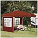 Tenda per feste a pop-up 288 x 288 x 245 cm Terracotta - Foto miniatura 2