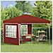 Tenda per feste a pop-up 288 x 288 x 245 cm Terracotta - Foto miniatura 3