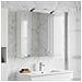 Mobiletto per specchio da bagno Bianco 80 x 14.5 x 70 cm - Foto miniatura 2