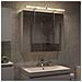 Mobiletto per specchio da bagno Bianco 80 x 14.5 x 70 cm - Foto miniatura 4
