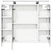 Mobiletto per specchio da bagno Bianco 80 x 14.5 x 70 cm - Foto miniatura 7