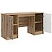 Scrivania con lo scaffale Rovere Artigianale 142,5 x 50 x 75 cm - Foto miniatura 3