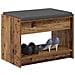 Panca per ingresso con cuscino Legno vecchio 63 x 38 x 45 cm - Foto miniatura 3