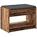 Panca per ingresso con cuscino Legno vecchio 63 x 38 x 45 cm - Foto miniatura 7