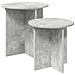 Set tavolini 2 pcs Grigio Cemento Legno ingegnerizzato - Foto miniatura 1