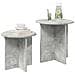 Set tavolini 2 pcs Grigio Cemento Legno ingegnerizzato - Foto miniatura 2