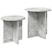 Set tavolini 2 pcs Grigio Cemento Legno ingegnerizzato - Foto miniatura 3