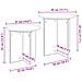 Set tavolini 2 pcs Grigio Cemento Legno ingegnerizzato - Foto miniatura 5
