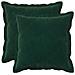 Cuscino con cuscino HOUTEN 2 pz Verde Scuro Velluto - Foto miniatura 1