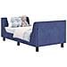 Struttura letto bambini con testata Blu Polizia 80 x 160 cm - Foto miniatura 1