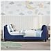 Struttura letto bambini con testata Blu Polizia 80 x 160 cm - Foto miniatura 3
