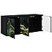 Mobile TV da Parete WIJHE 102 x 33 x 40 cm Rovere Nero - Foto miniatura 3