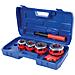 868556 Kit Di Filiere Per Tubi 5 P. zi 1/2, 3/4, 1'' E 1 1/4'' Bspt - Foto miniatura 1