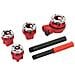 868556 Kit Di Filiere Per Tubi 5 P. zi 1/2, 3/4, 1'' E 1 1/4'' Bspt - Foto miniatura 2