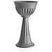 Vaso Colonna Calice Alba Diametro 43cm Colore Grigio - Foto miniatura 1