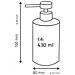 22150510 - Dispenser Per Sapone Brick, Colore: Nero - Foto miniatura 5