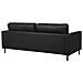 Divano In Pelle Nera Savalen - Foto miniatura 5