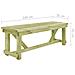 Panchina da Giardino 140 cm in Legno di Pino Impregnato - Foto miniatura 4