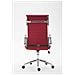Sedia Ufficio Girevole Kolumbus in Tessuto I Sedia Scrivania Ergonomica con Alto Schienale I Sedia Studio Regolabile con Braccioli Rosso - Foto miniatura 4