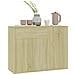 Credenza Rovere Sonoma 88x30x70 cm in Legno Multistrato - Foto miniatura 4