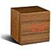 Cube Click Clock, Orologio, - Frassino Tabacco Rosso - Foto miniatura 1