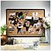 Bacheca Con Planisfero Sughero Legno Nero Marrone 70x50cm - Foto miniatura 6
