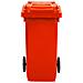 Bidone Carrellato Per Raccolta Differenziata 120 Litri - Rosso - Foto miniatura 2