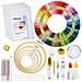 205 Pezzi Gamma Completa Di Ricamo Starter Kit Con Istruzioni 5 Pezzi Di Bamb Ricamo Hoops 100 Colori Fili 3 Pezzi Aida Panno E Punto Croce Corredo Di Attrezzi Per Il Cucito - Foto miniatura 1