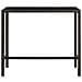 Tavolo Da Bar Per Esterni Marrone 130x60x110cm Polyrattan Vetro - Foto miniatura 2