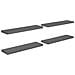 Scaffali A Parete 4 Pz Grigio Lucido 90x23,5x3,8 Cm In Mdf - Foto miniatura 2