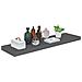 Scaffali A Parete 4 Pz Grigio Lucido 90x23,5x3,8 Cm In Mdf - Foto miniatura 3