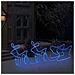 Renne e Slitta Decorazione Natalizia per Esterni 576 LED - Foto miniatura 7