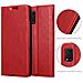 Custodia Compatibile Con Xiaomi Mi 10 Lite In Rosso Mela - Coperchio Protettiva Con Chiusura Magnetica, Funzione Stand E Tasca Per Le Carte - Foto miniatura 6