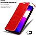 Custodia Compatibile Con Xiaomi Mi 10 Lite In Rosso Mela - Coperchio Protettiva Con Chiusura Magnetica, Funzione Stand E Tasca Per Le Carte - Foto miniatura 7