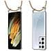 Catena Di Telefoni Cellulari Compatibile Con Samsung Galaxy S21 Ultra In Marrone Brillante - Coperchio Protettivo In Silicone Con Anelli D'argento, Cinturino In Corda E Custodia Staccabile - Foto miniatura 8